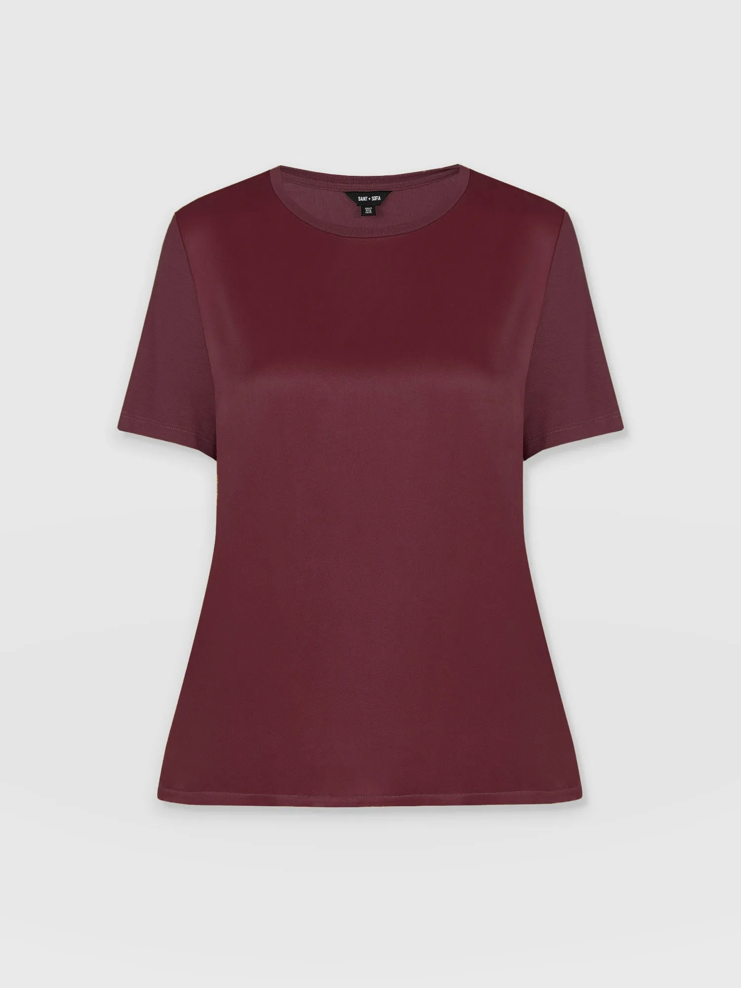 Rayner Contrast Tee - Maroon