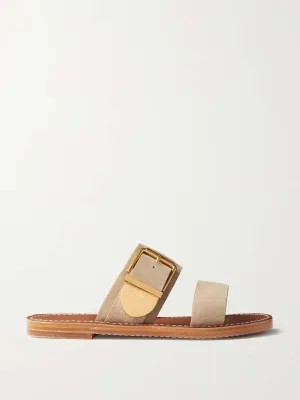 Rebecca suede slides