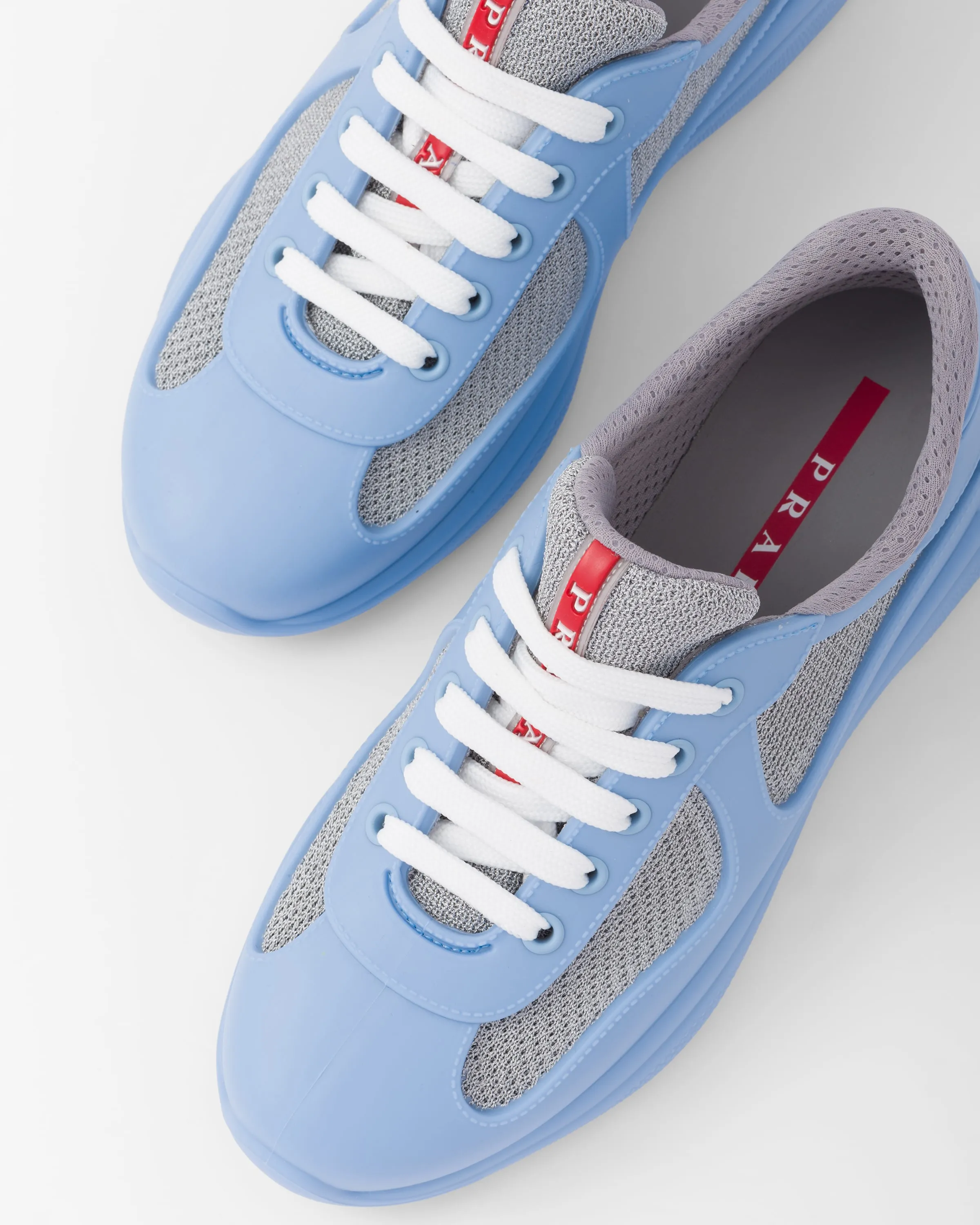 Rubber and bike fabric sneakers