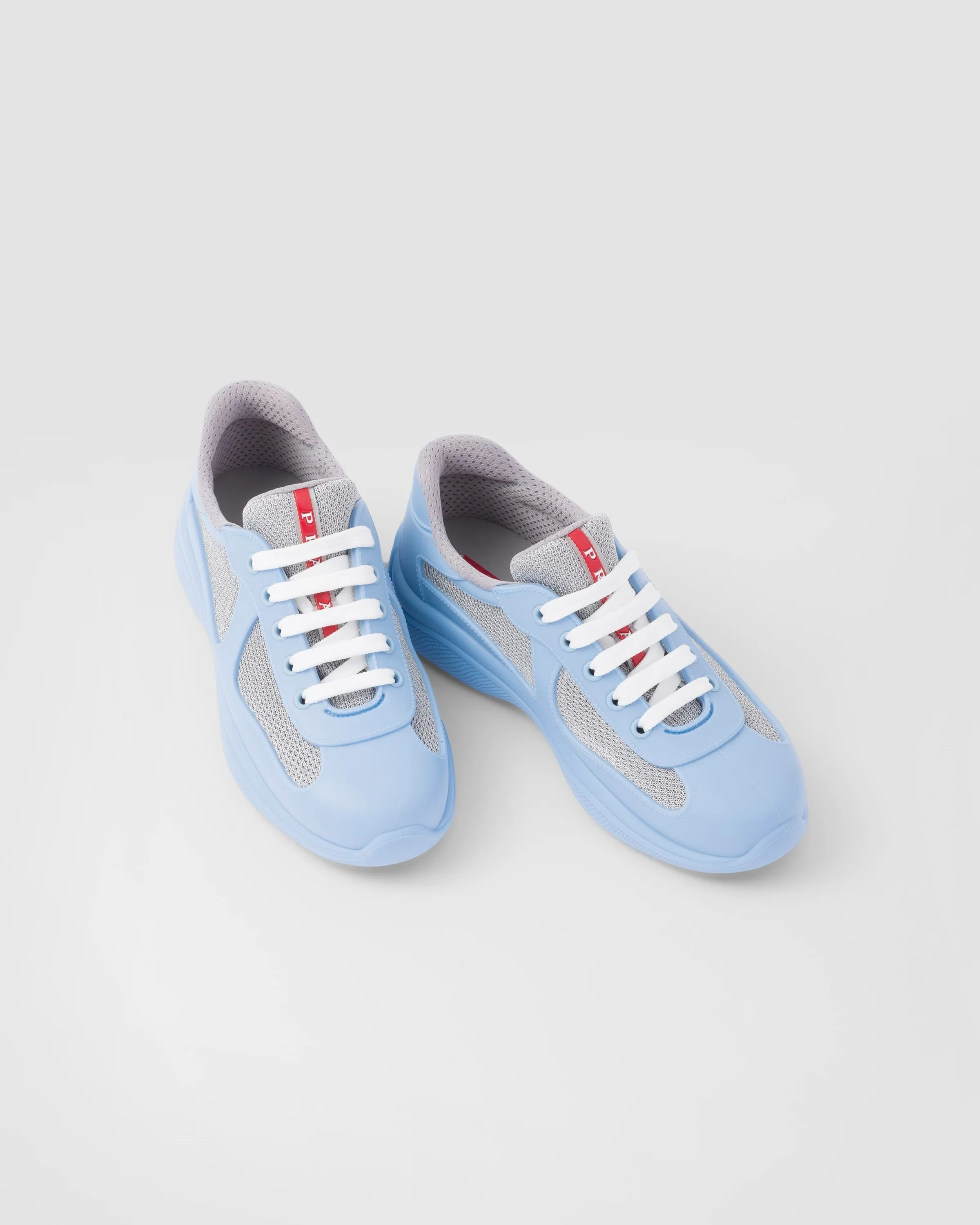 Rubber and bike fabric sneakers