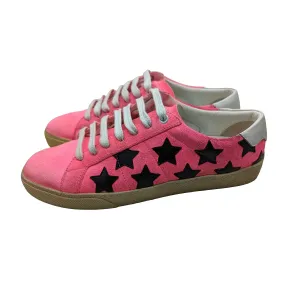 Saint Laurent Ladies Star Court Low Top Sneakers 38