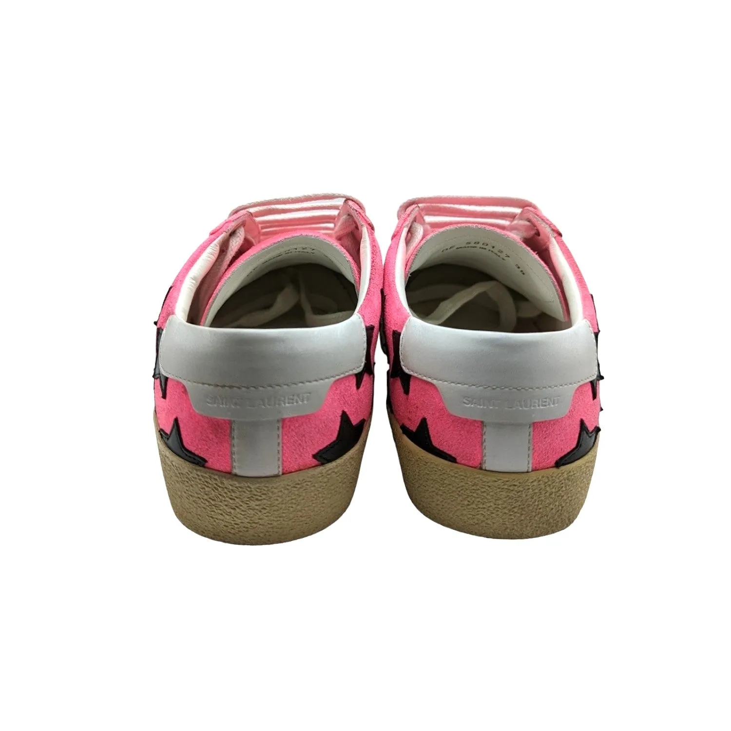 Saint Laurent Ladies Star Court Low Top Sneakers 38
