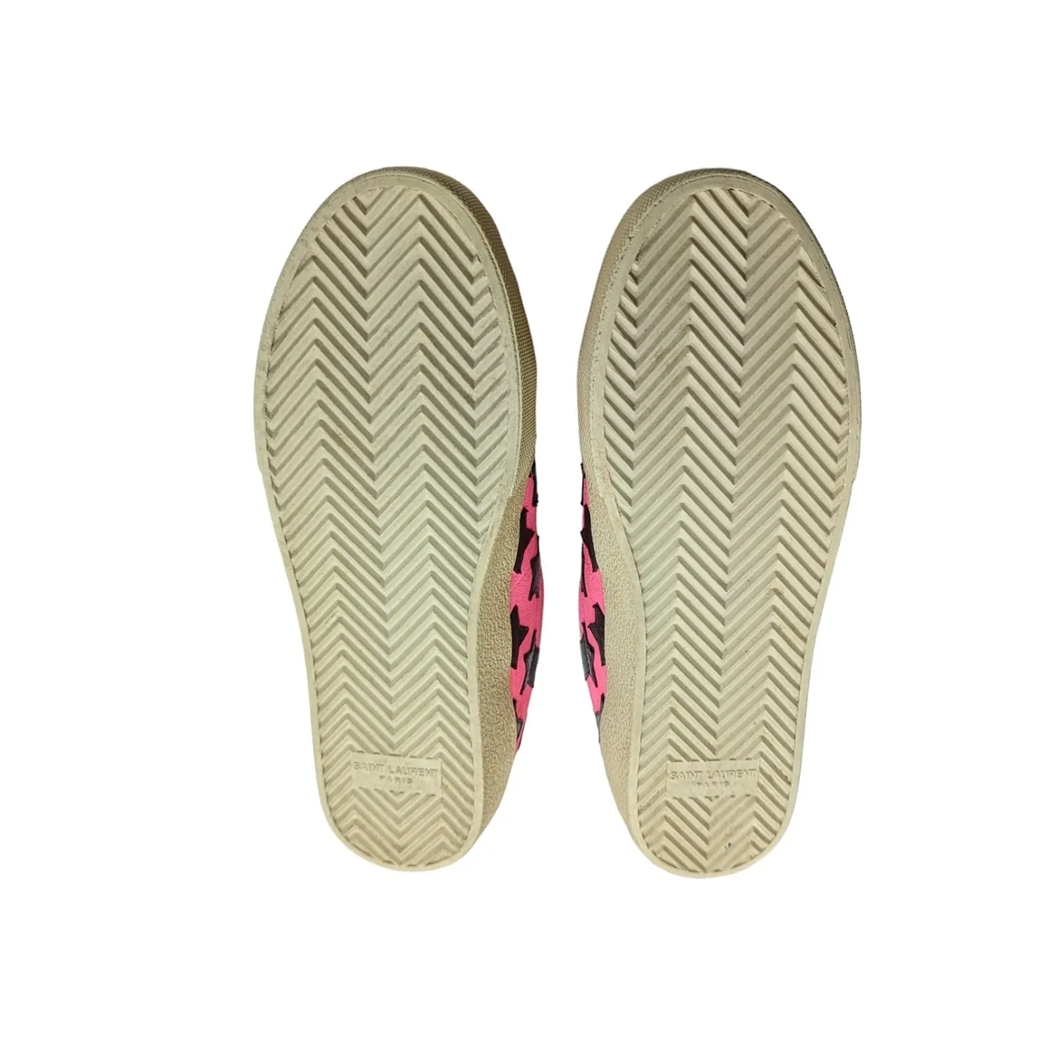Saint Laurent Ladies Star Court Low Top Sneakers 38