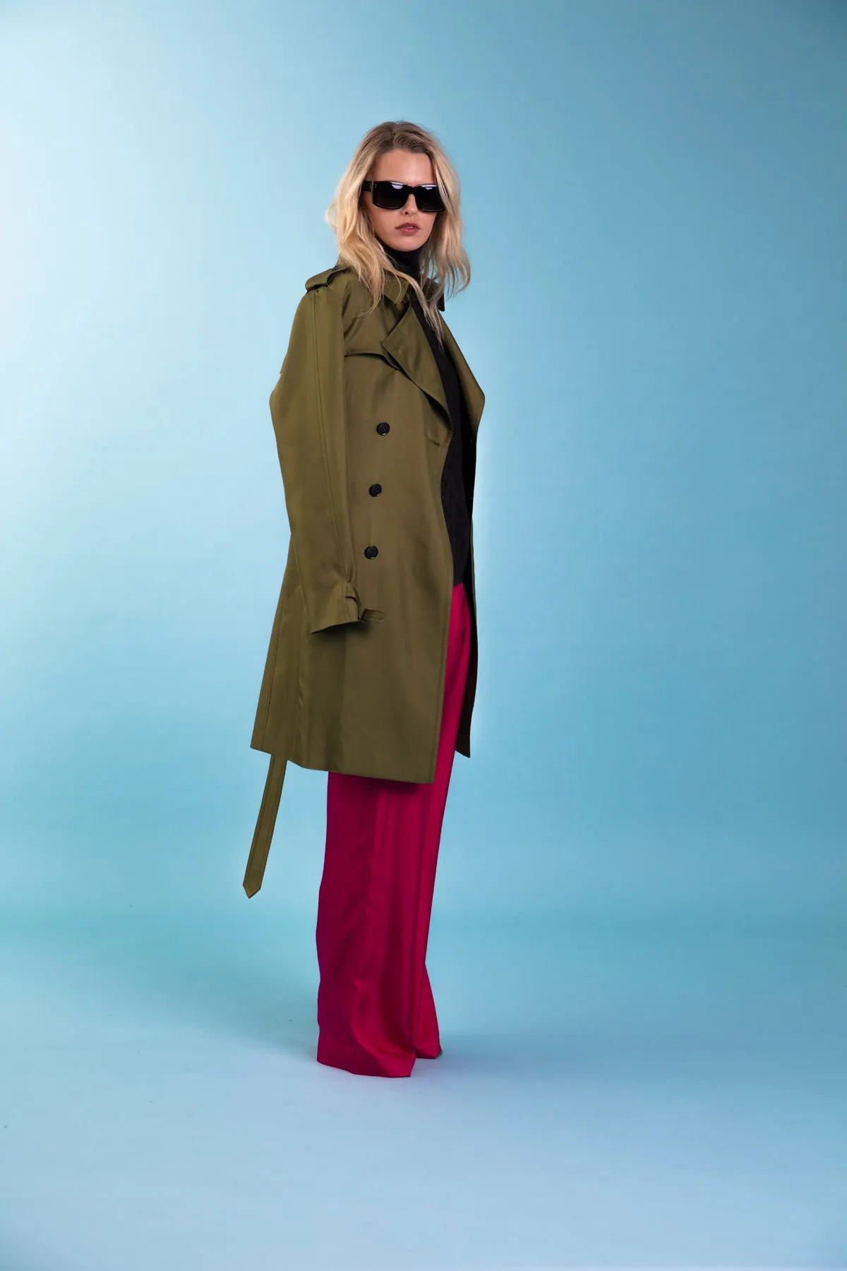 Salinas Silk Trouser Fuscia Woman