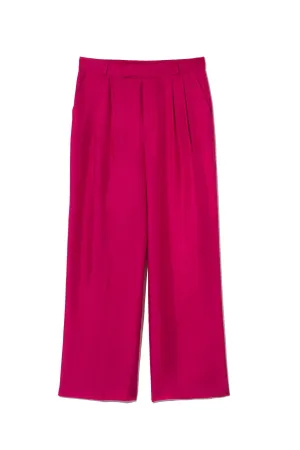 Salinas Silk Trouser Fuscia Woman
