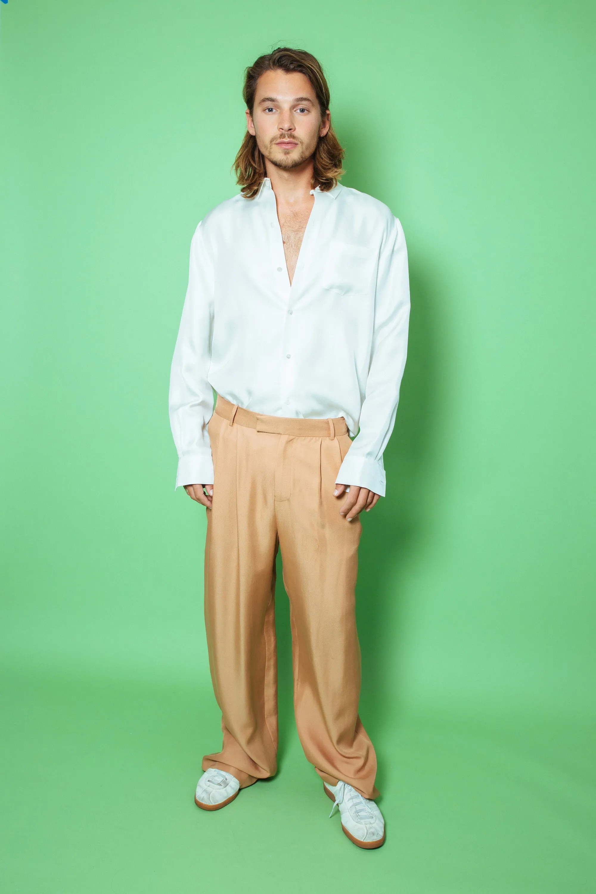 Salinas Silk Trouser Toffee Man