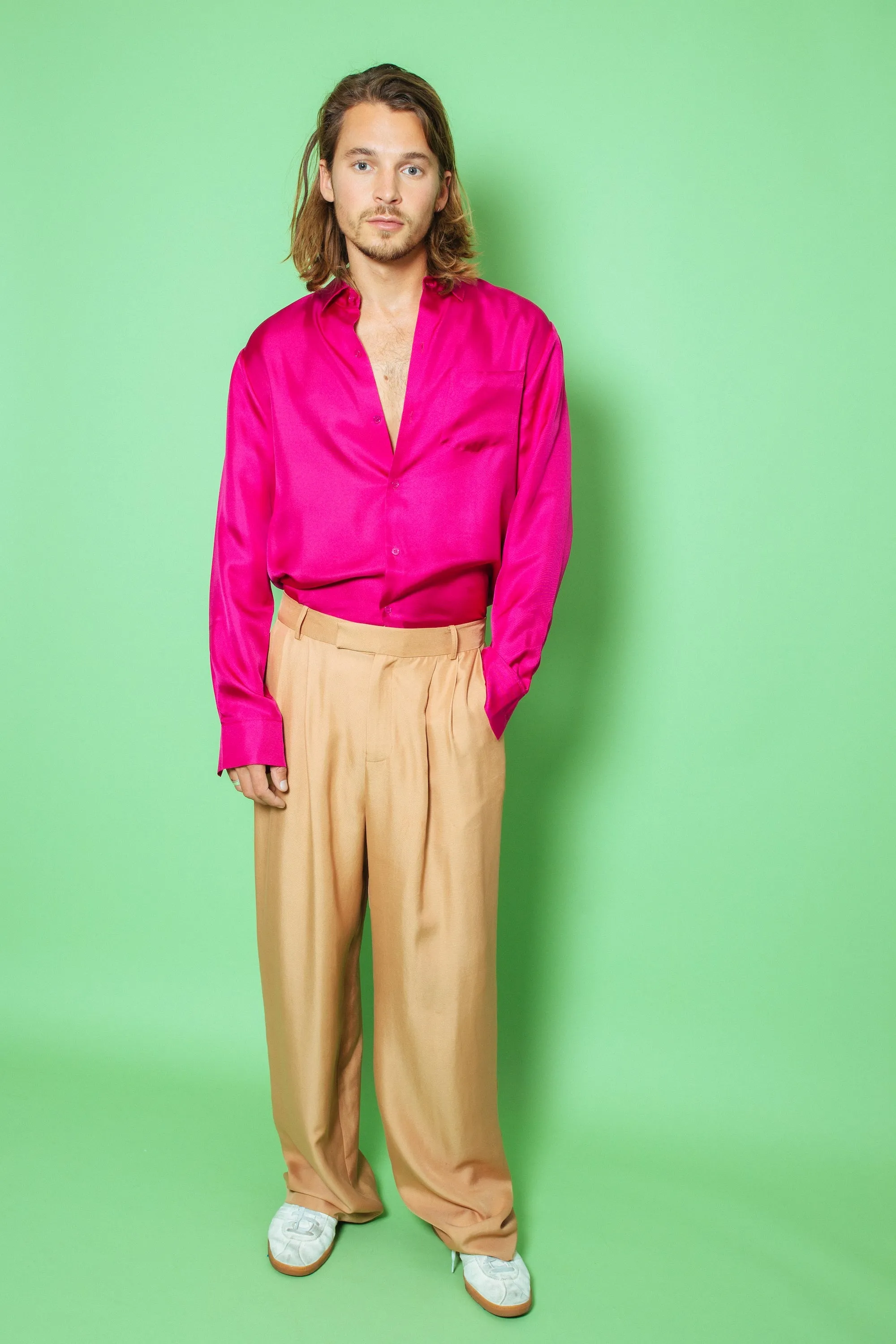 Salinas Silk Trouser Toffee Man