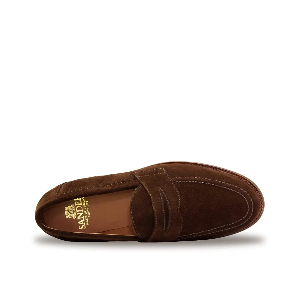Sanders & Sanders Aldwych Polo Snuff Suede Penny Loafers