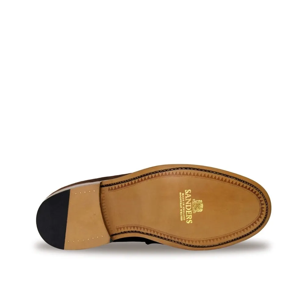 Sanders & Sanders Aldwych Polo Snuff Suede Penny Loafers