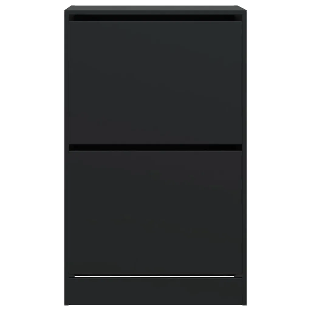 Shoe Cabinet Black 60x34x96.5 cm Engineered Wood