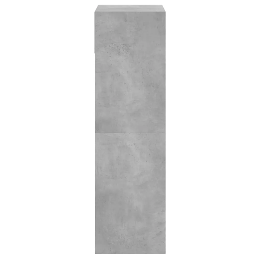 Shoe Cabinet Concrete Grey 60x34x116 cm Engineered Wood