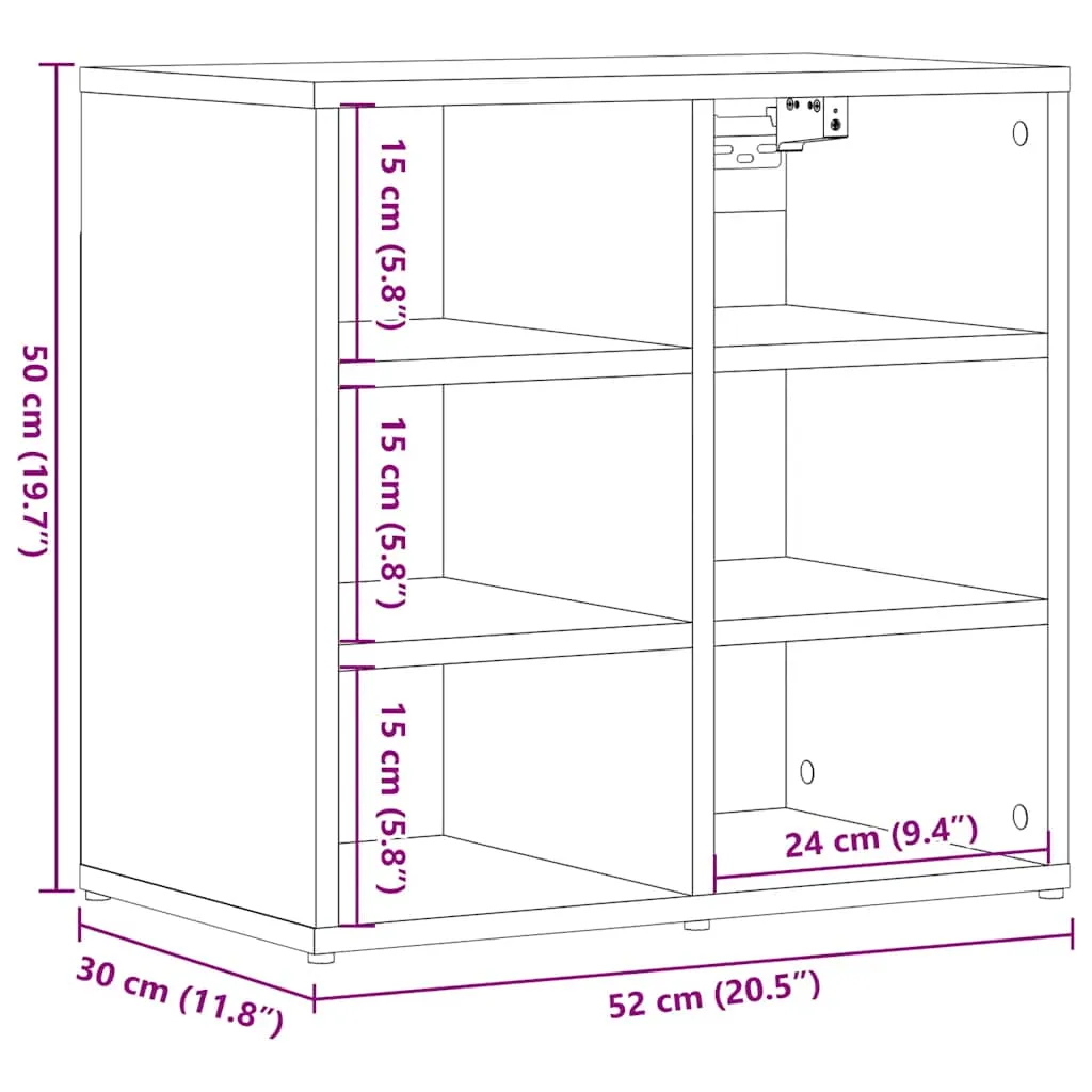Shoe Cabinets 2 pcs Old Wood 52x30x50 cm