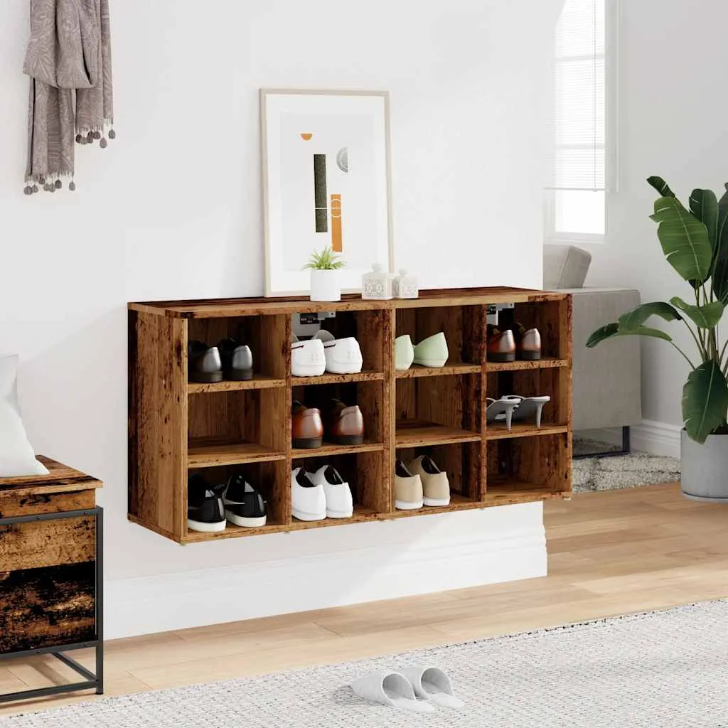 Shoe Cabinets 2 pcs Old Wood 52x30x50 cm