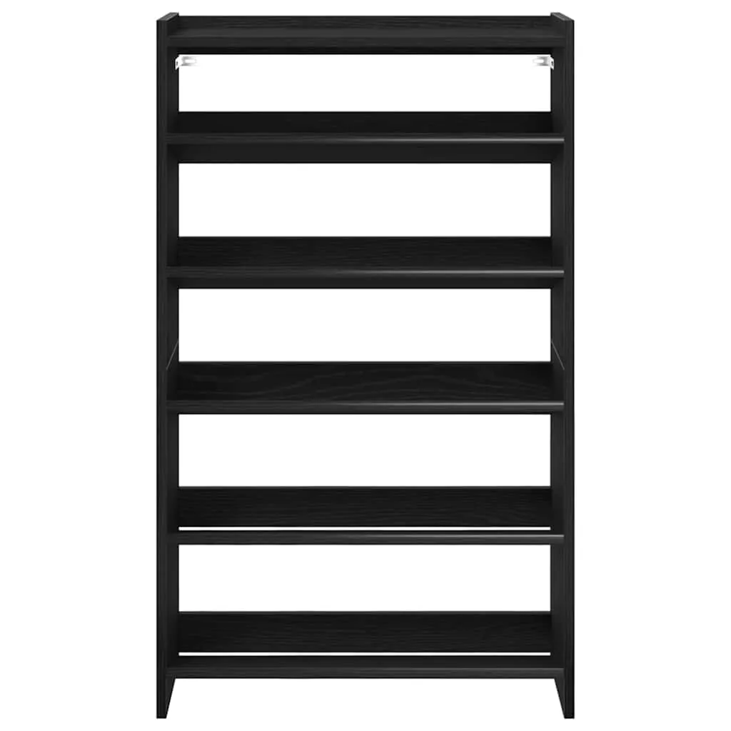 Shoe Rack Black 60x25x100 cm Engineered Wood