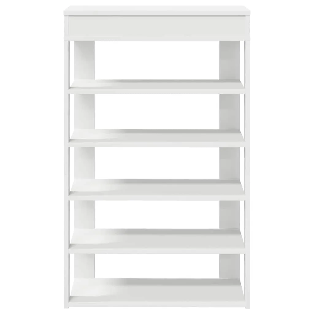 Shoe Rack White 60x30x98 cm Engineered Wood