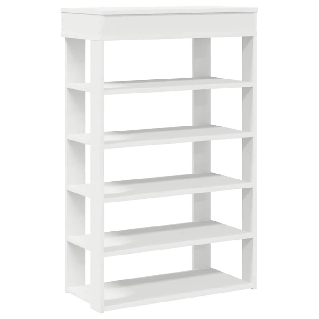 Shoe Rack White 60x30x98 cm Engineered Wood