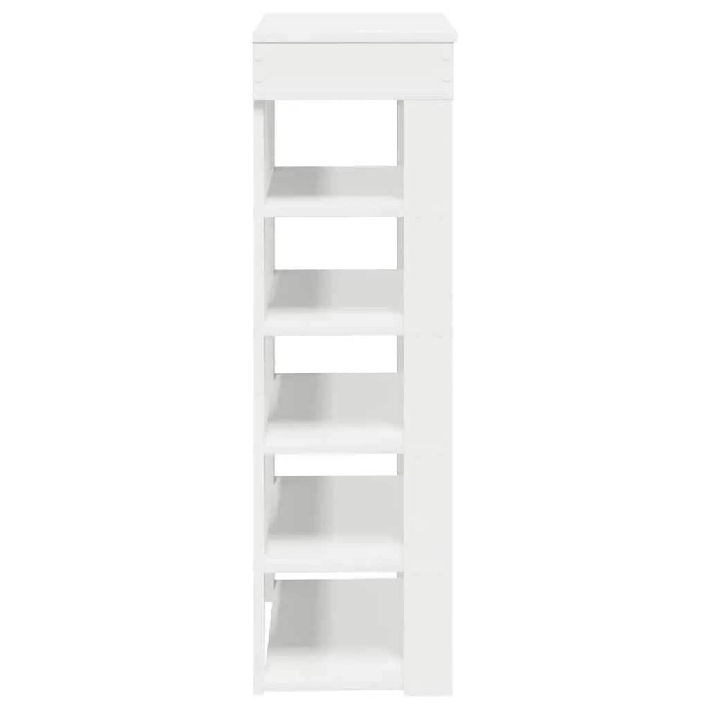 Shoe Rack White 60x30x98 cm Engineered Wood