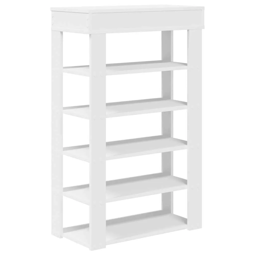 Shoe Rack White 60x30x98 cm Engineered Wood