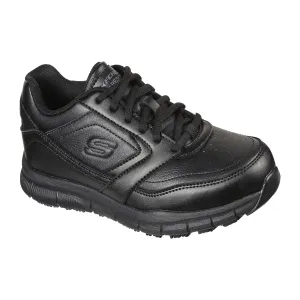 Skechers Ladies Black Memory Foam Laced Trainer 77235EC/BLK