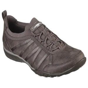 Skechers Ladies Dark Taupe Relaxed Fit Slip-On Trainer 100371/DKTP