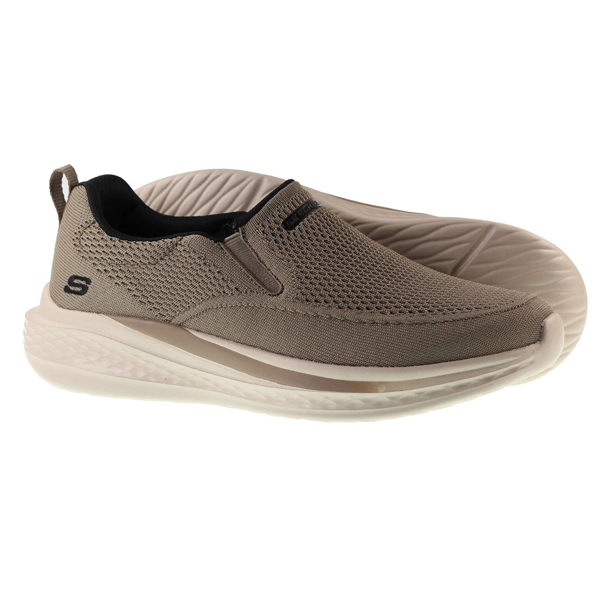 Skechers Trainers Mens Slade - Royce Taupe