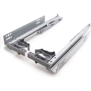 Soft Close Concealed Undermount Drawer Runners Double Extension 30kg Max 250mm