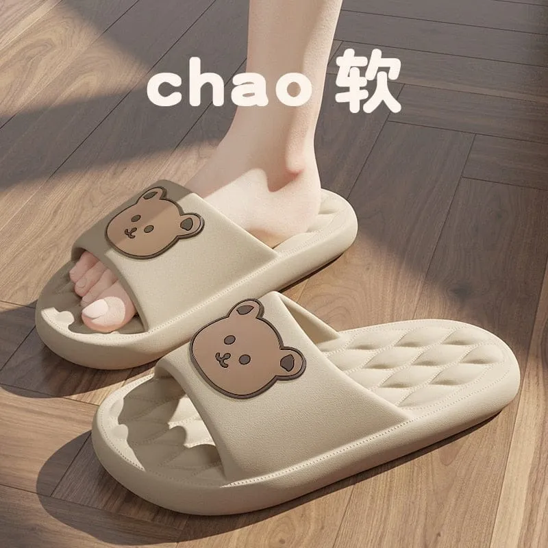 Womens EVA Anti-slip Beach Shower Slides