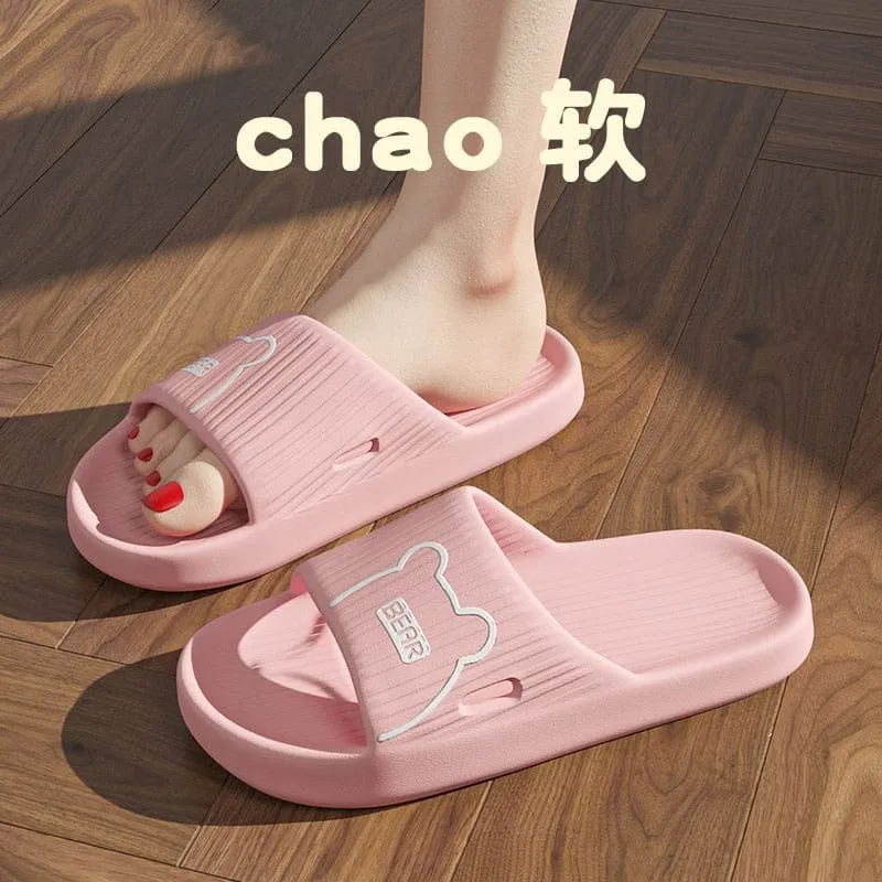 Womens EVA Anti-slip Beach Shower Slides