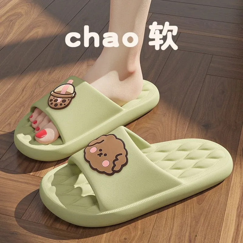Womens EVA Anti-slip Beach Shower Slides