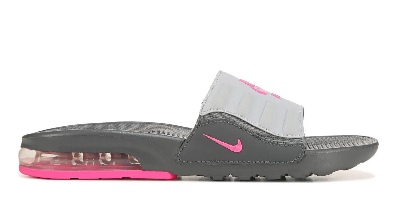 Women's Nike Air Max Camden Slides (Cool Grey/Pink Blast)(BQ4633-002)