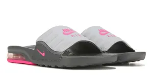 Women's Nike Air Max Camden Slides (Cool Grey/Pink Blast)(BQ4633-002)