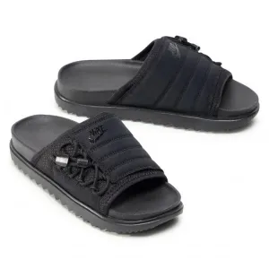 Women's Nike Asuna Premium "Triple Black" Slides (Black/Anthracite)(CI8799-001)