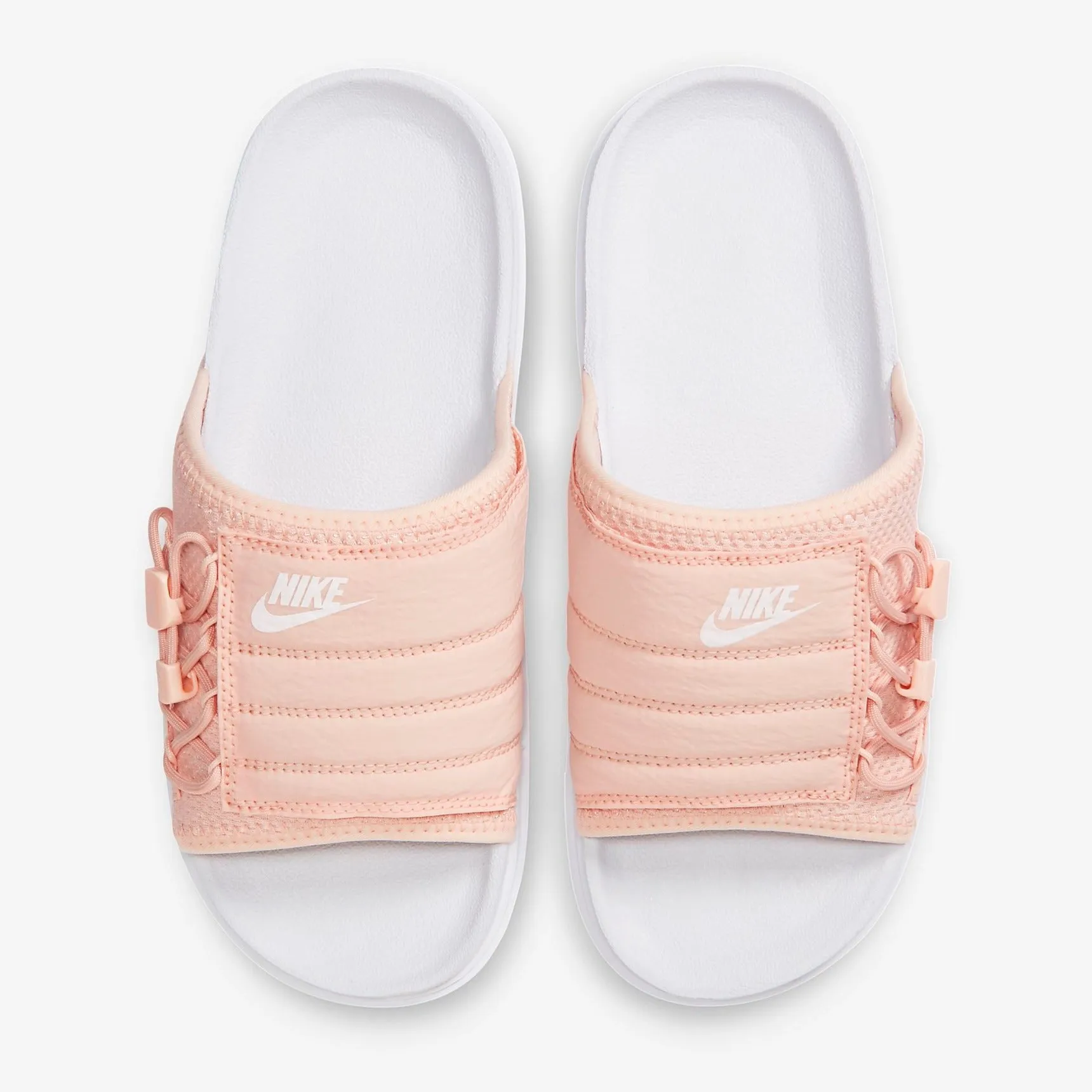 Women's Nike Asuna Premium Slides (White/Washed Coral)(CI8799-100)