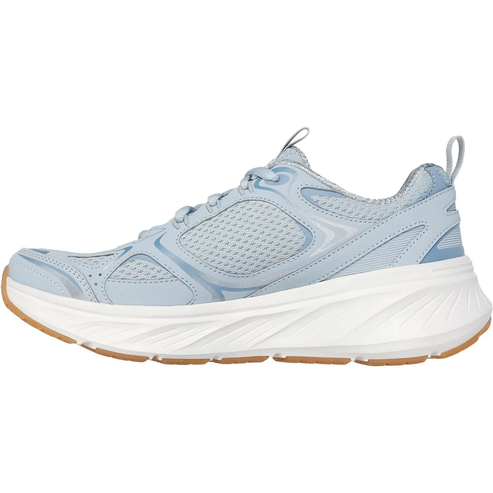 Women's Relaxed Fit Skechers 150475 Edgeride Silver Eclipse Trainers