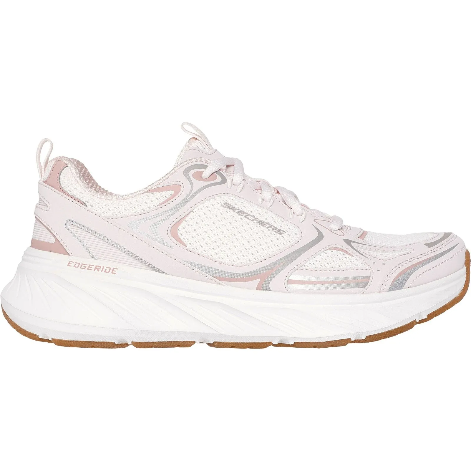 Women's Relaxed Fit Skechers 150475 Edgeride Silver Eclipse Trainers