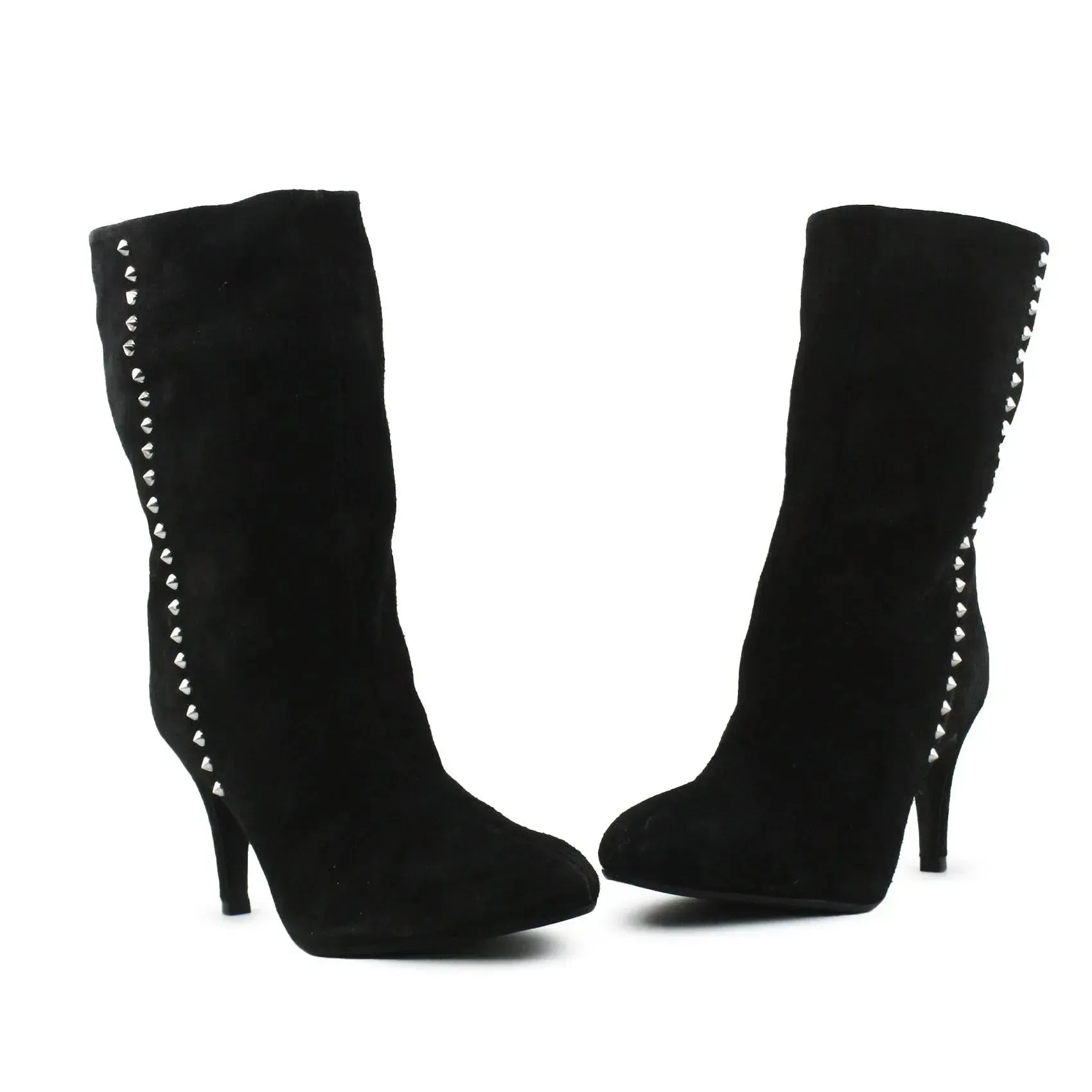 Zara Stilettos Heels Ankle Boots | Suede