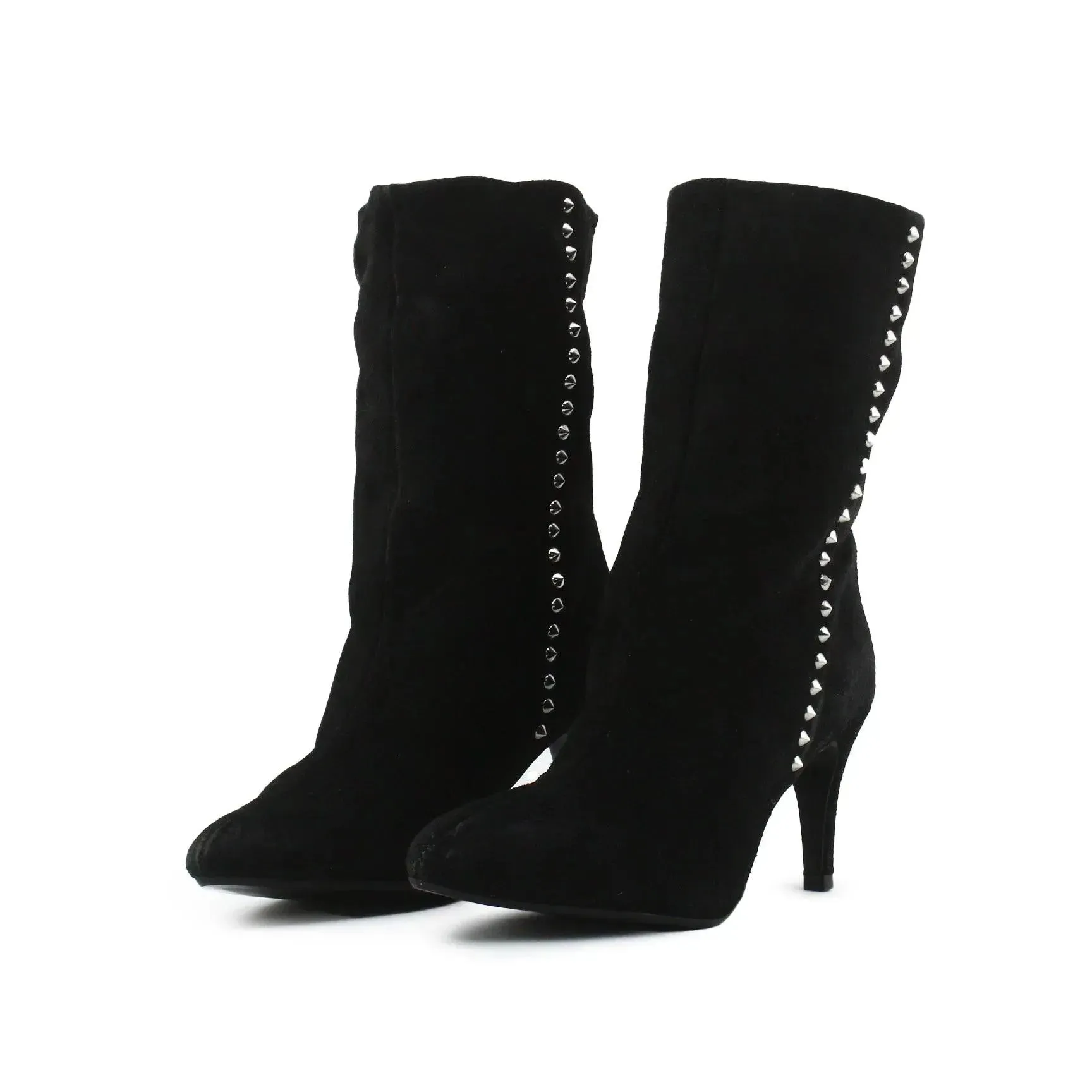 Zara Stilettos Heels Ankle Boots | Suede